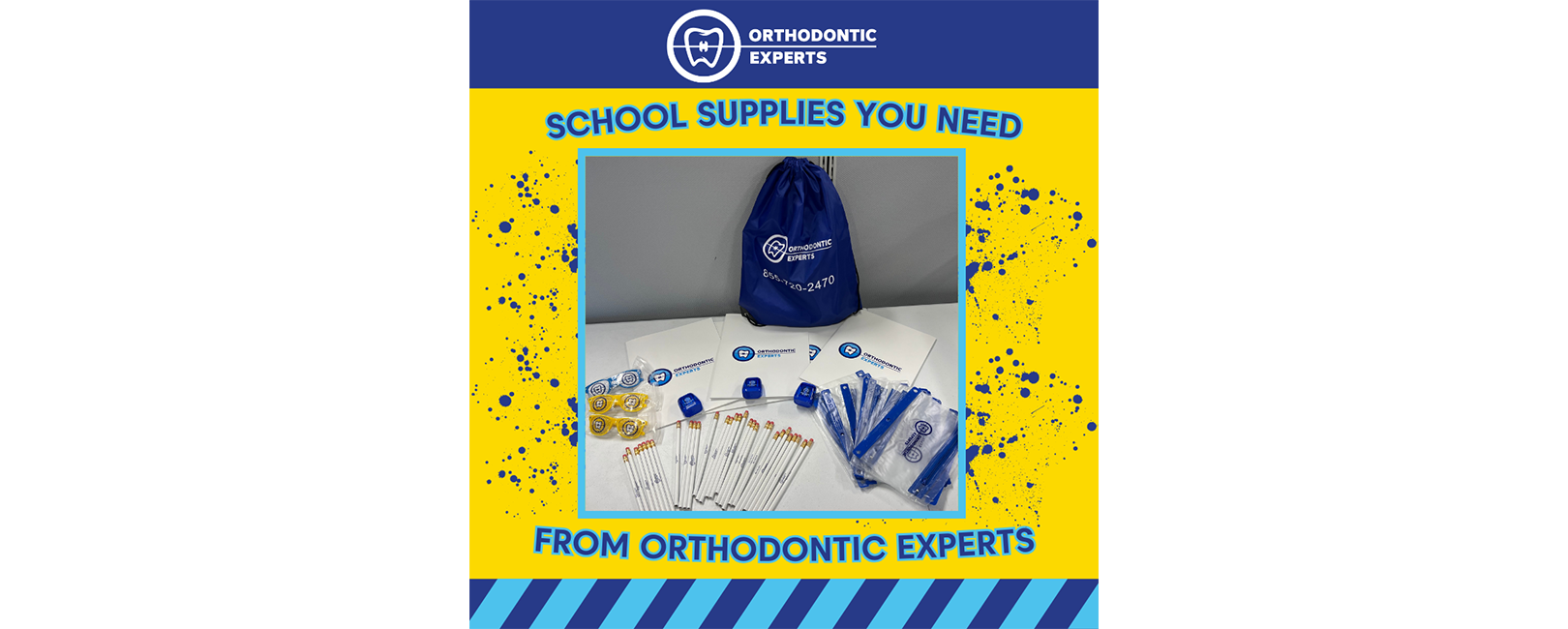 school supply donations by orthodontic experts